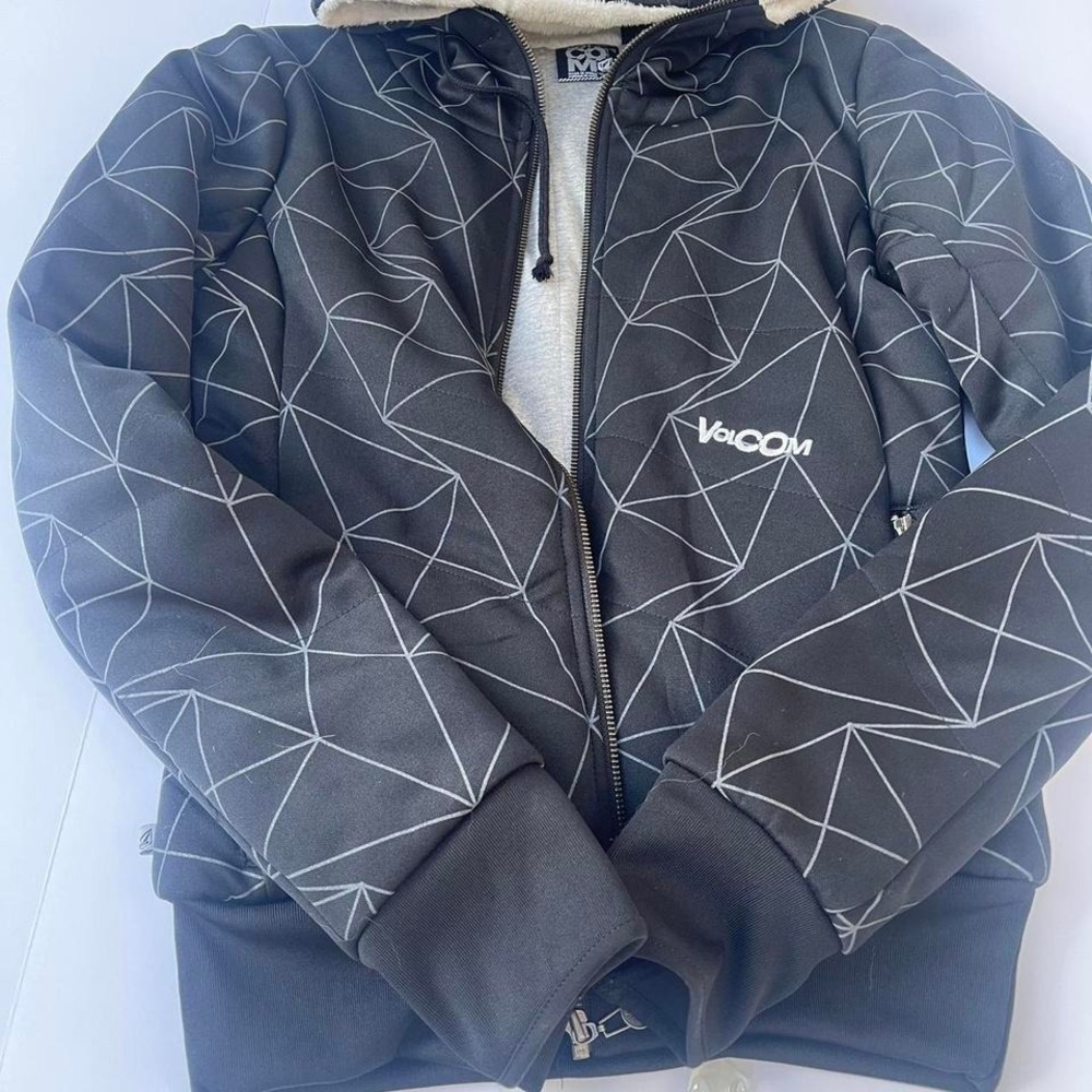Volcom Vintage Hoodie Diamond‎ Pattern Men's Size X Small